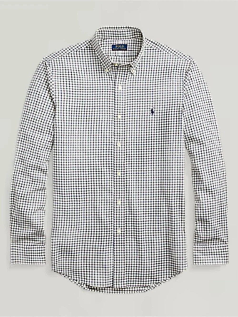 Polo‎ by Ralph Lauren Navy and White Gingham Button-Down Shirt